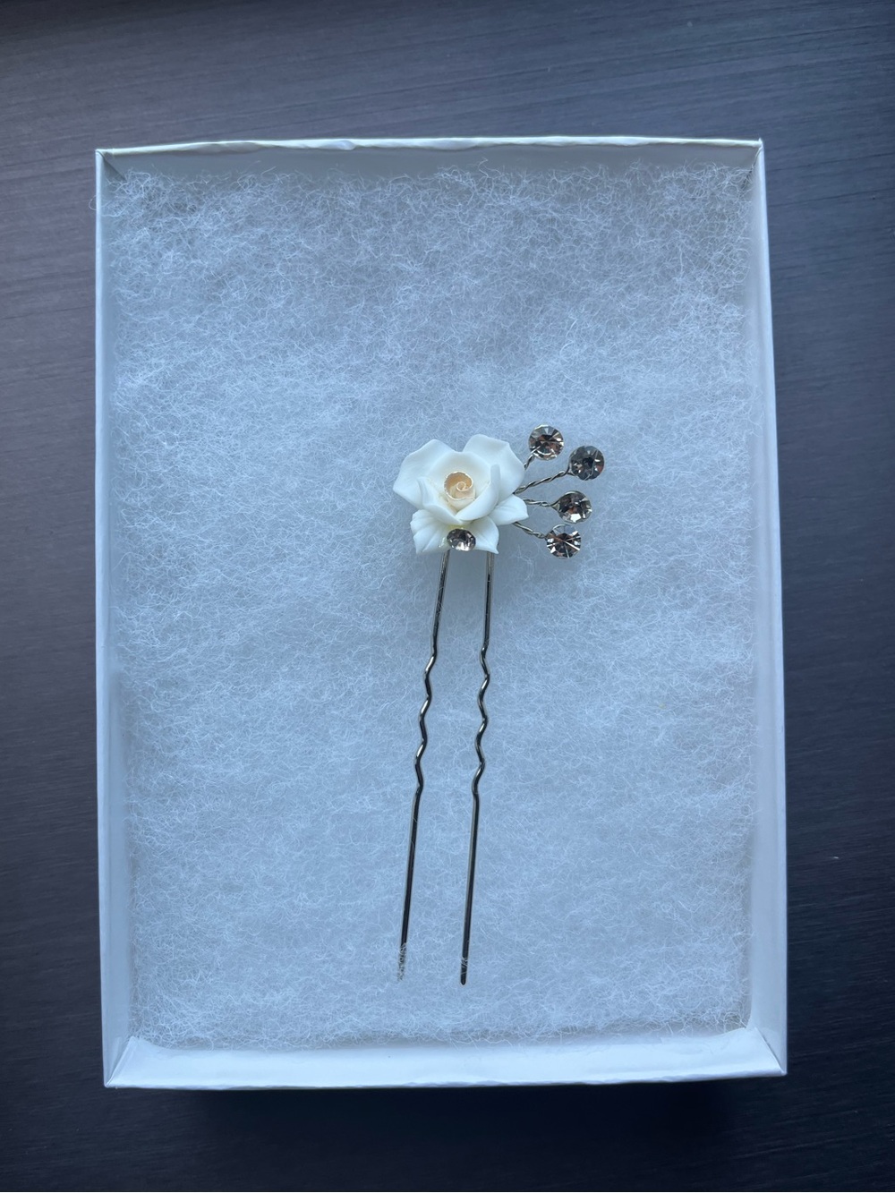 NEW Crystal Bridal Hair Pin. Never Worn.
